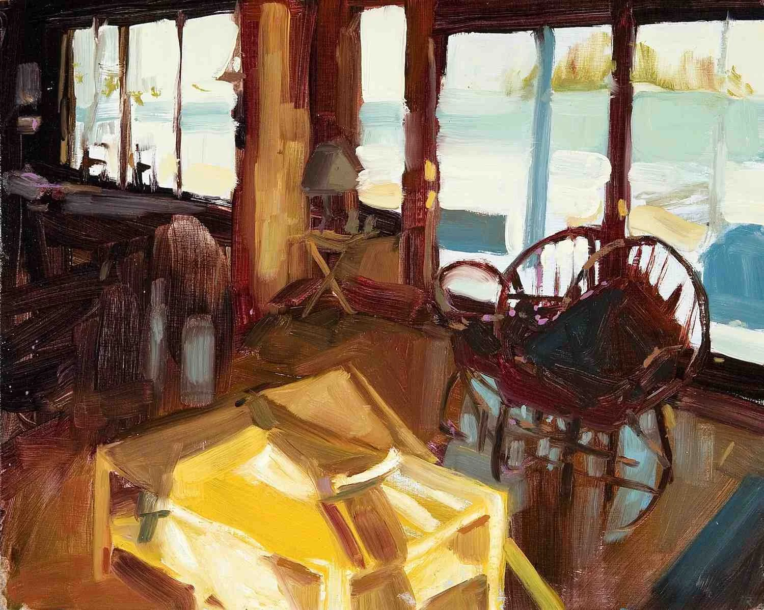 "Light coming In" 16" x 20" Oil on canvas 2012 Private Collection