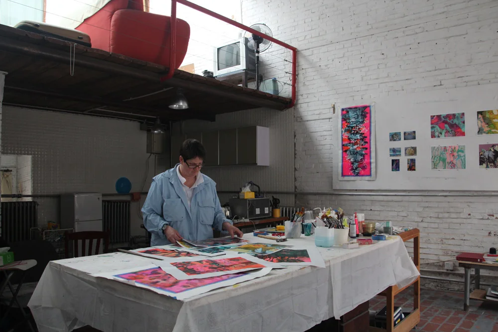 Anne Hastie in her Beijing Studio, March 2014.