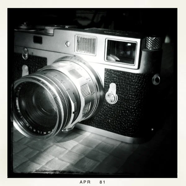 My old Leica M2 with 50mm Summicron.