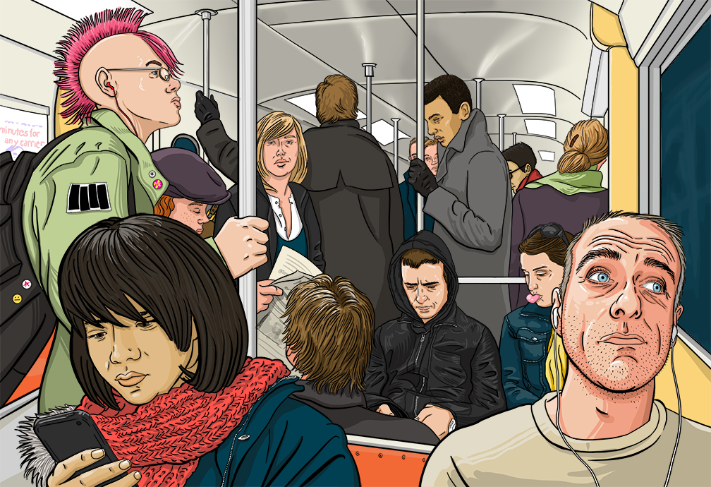 The commute.