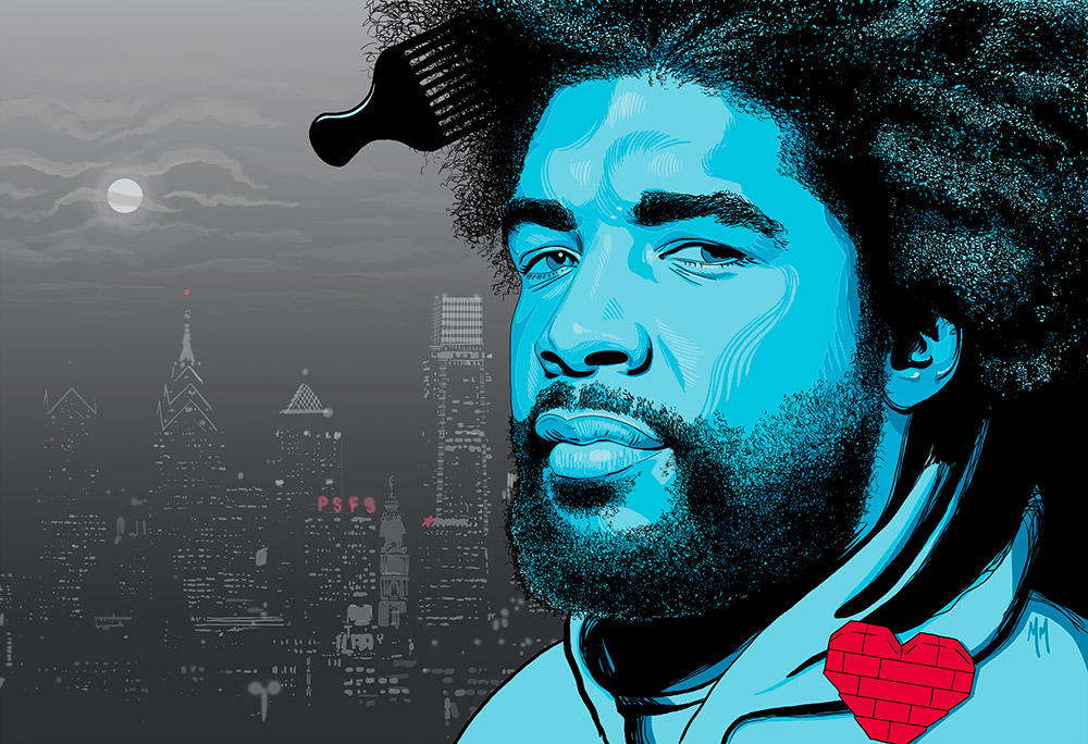 Questlove of The Roots. He saw this on Twitter and was kind enough to give me a retweet and a shout out. It was super nice of him.