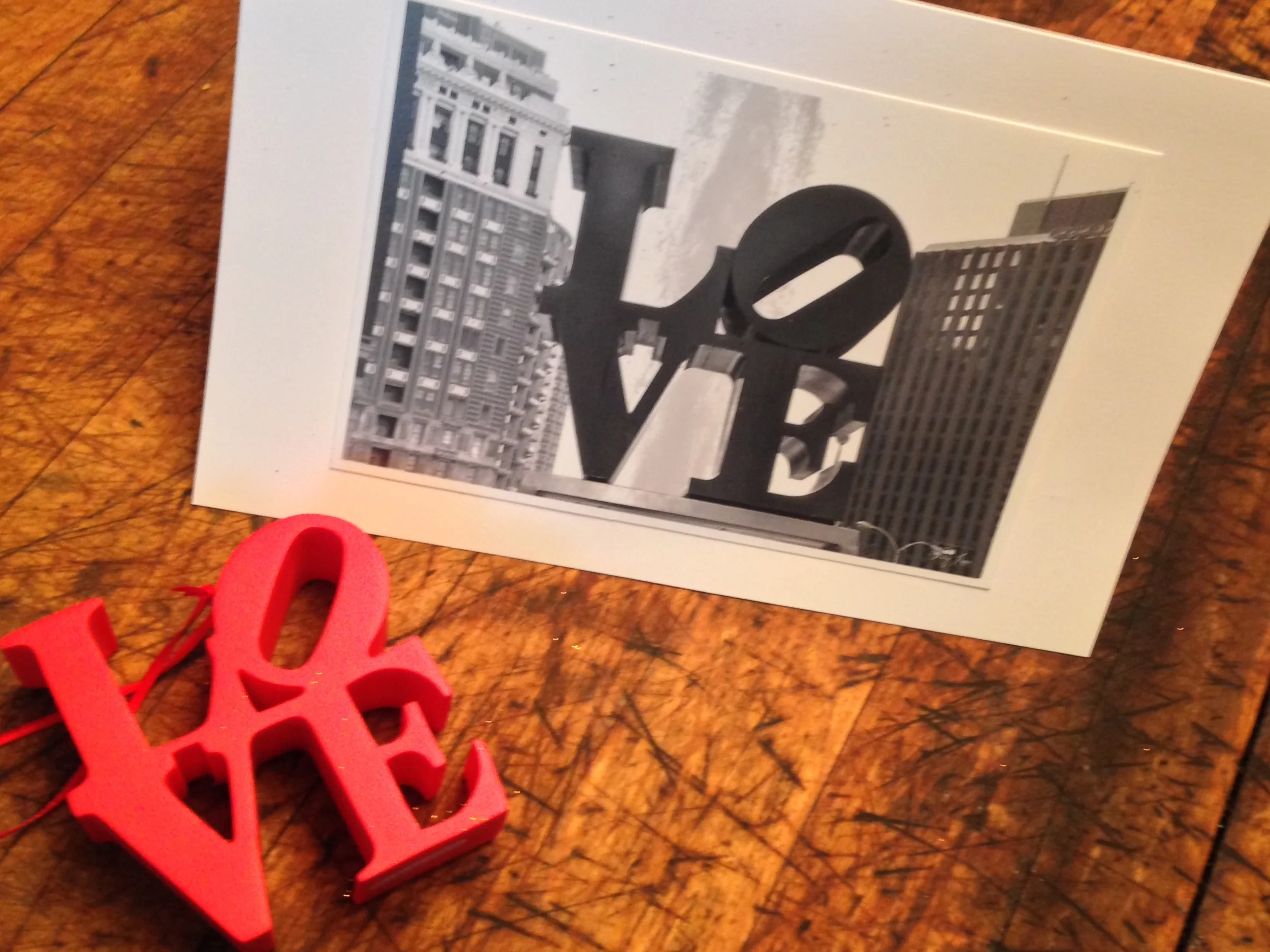 Slightly blurry photo of a gift and hand written thank you card but you get the idea. :)