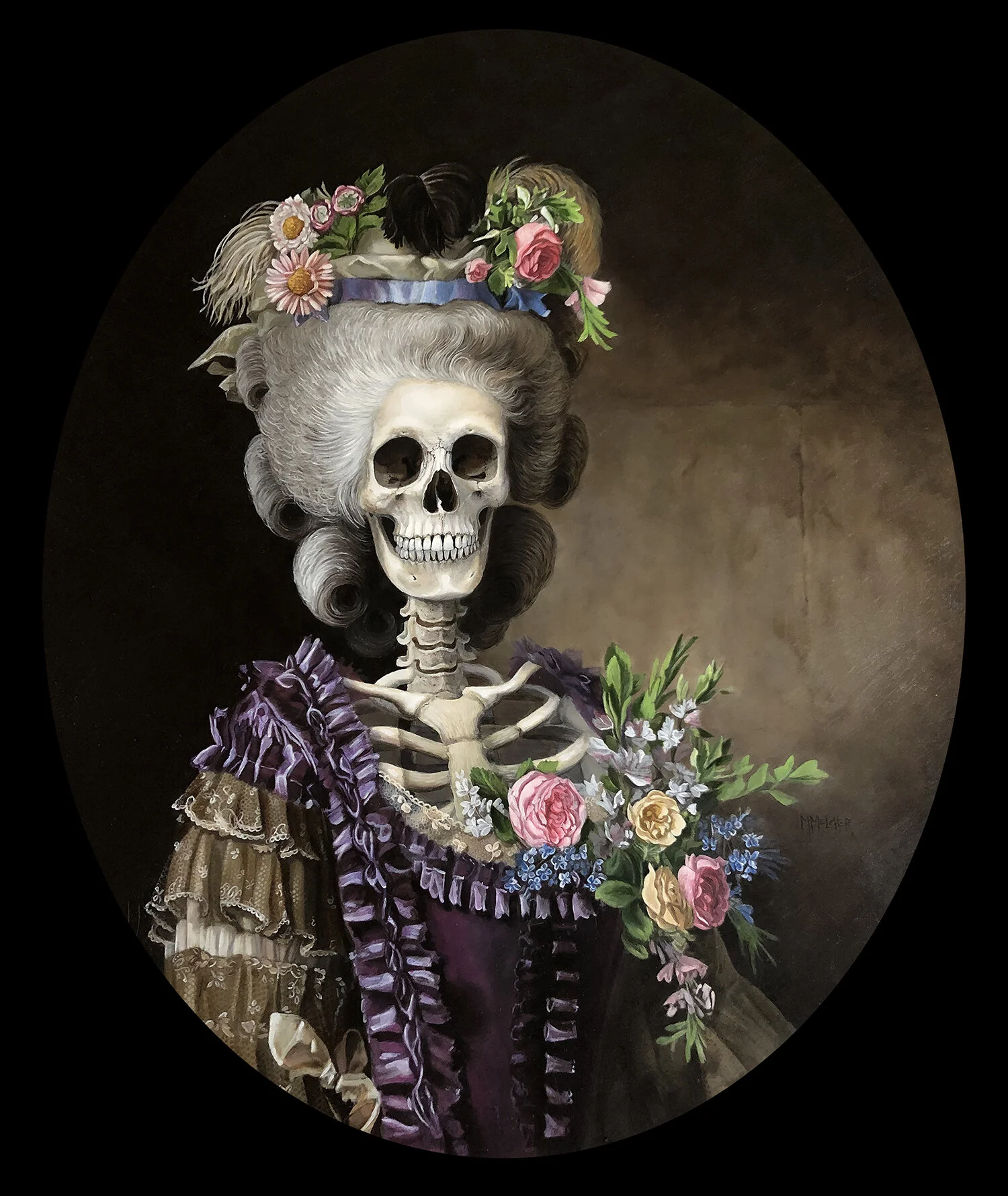 The Countess (after Alexander Roslin b. 1718-d.1793 "Portrait of Countess de Baviere-Grosberg"