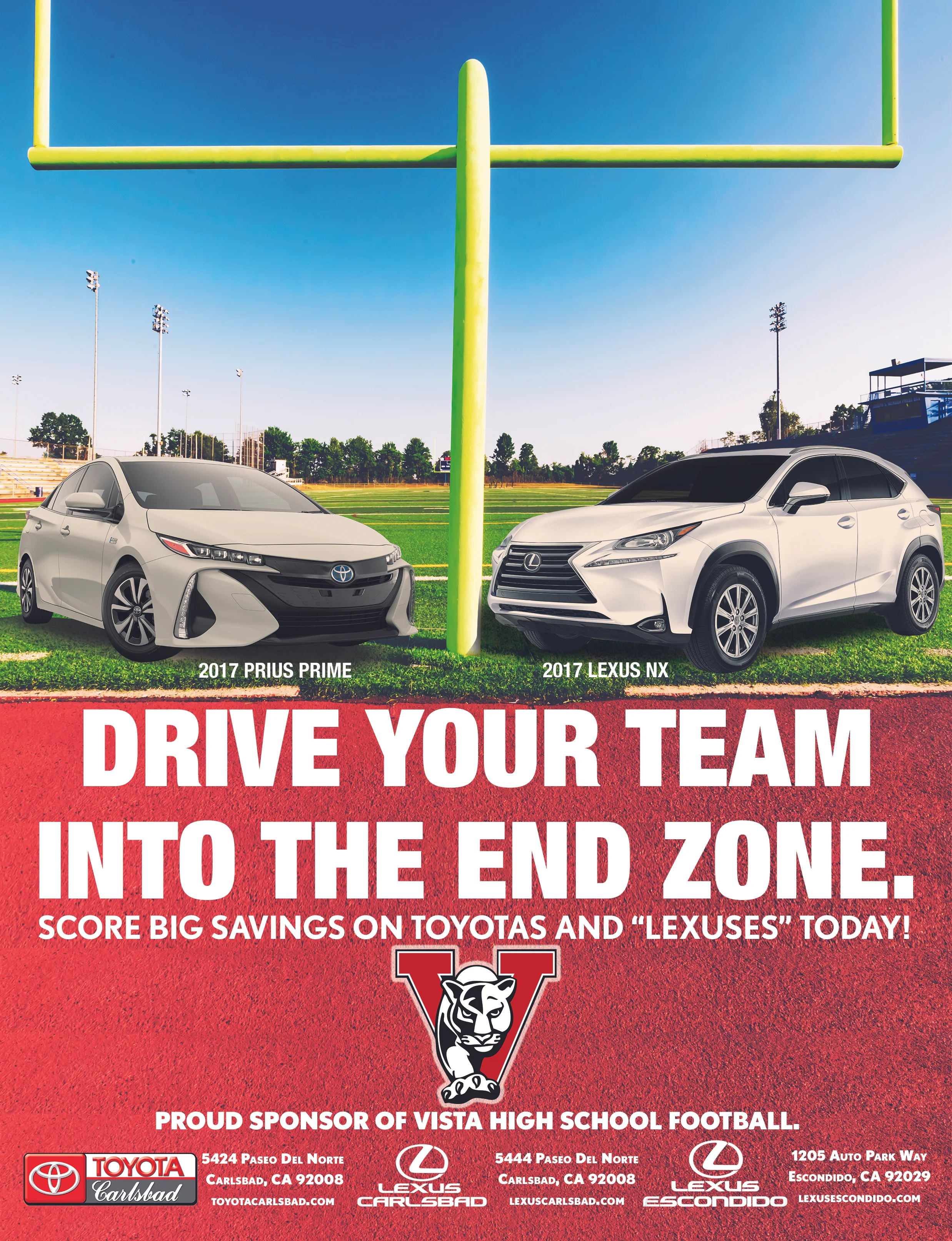 Toyota Carlsbad 2017 High School Football Print Ad