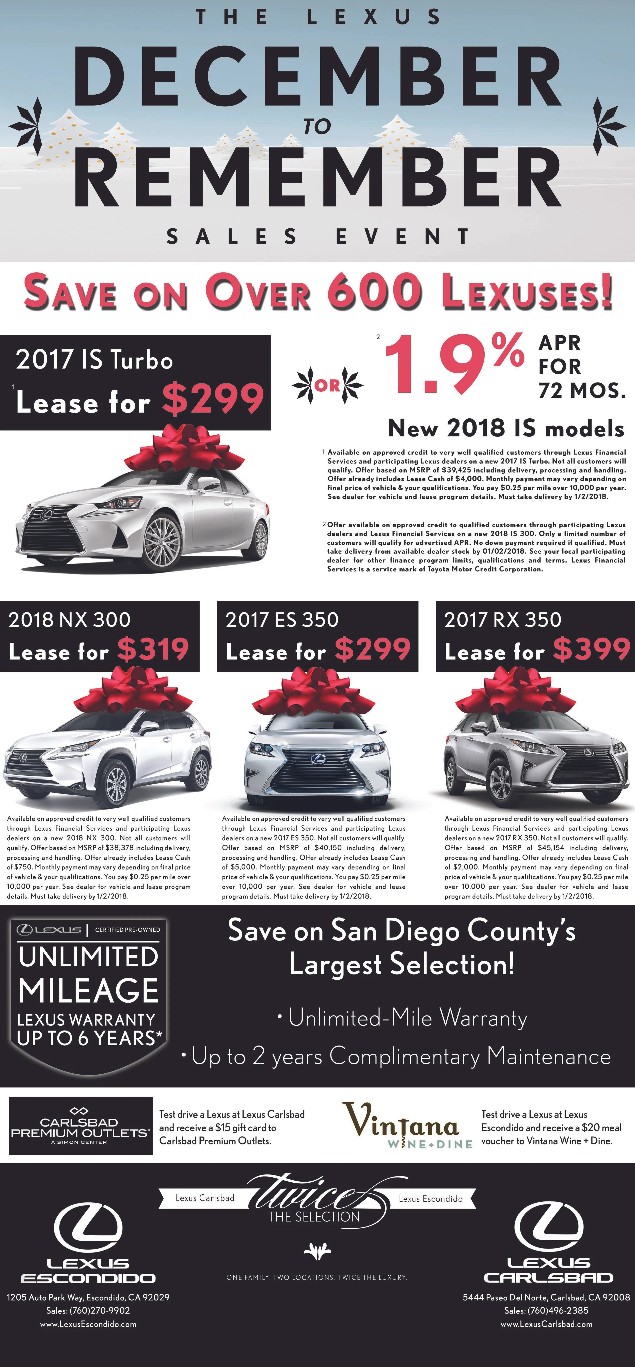 Union Tribune Ad November 2018