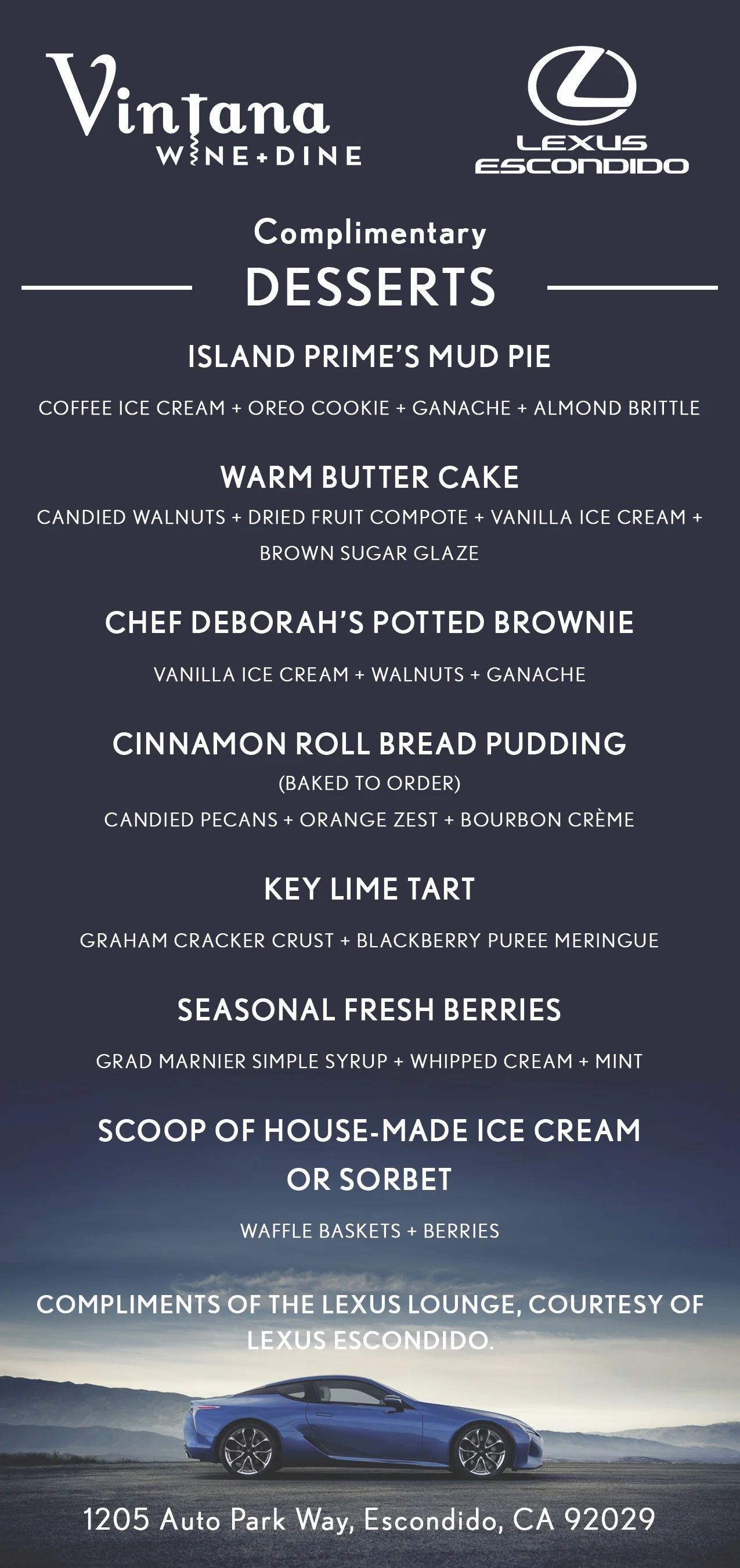 Lexus Escondido Lounge Menu 02