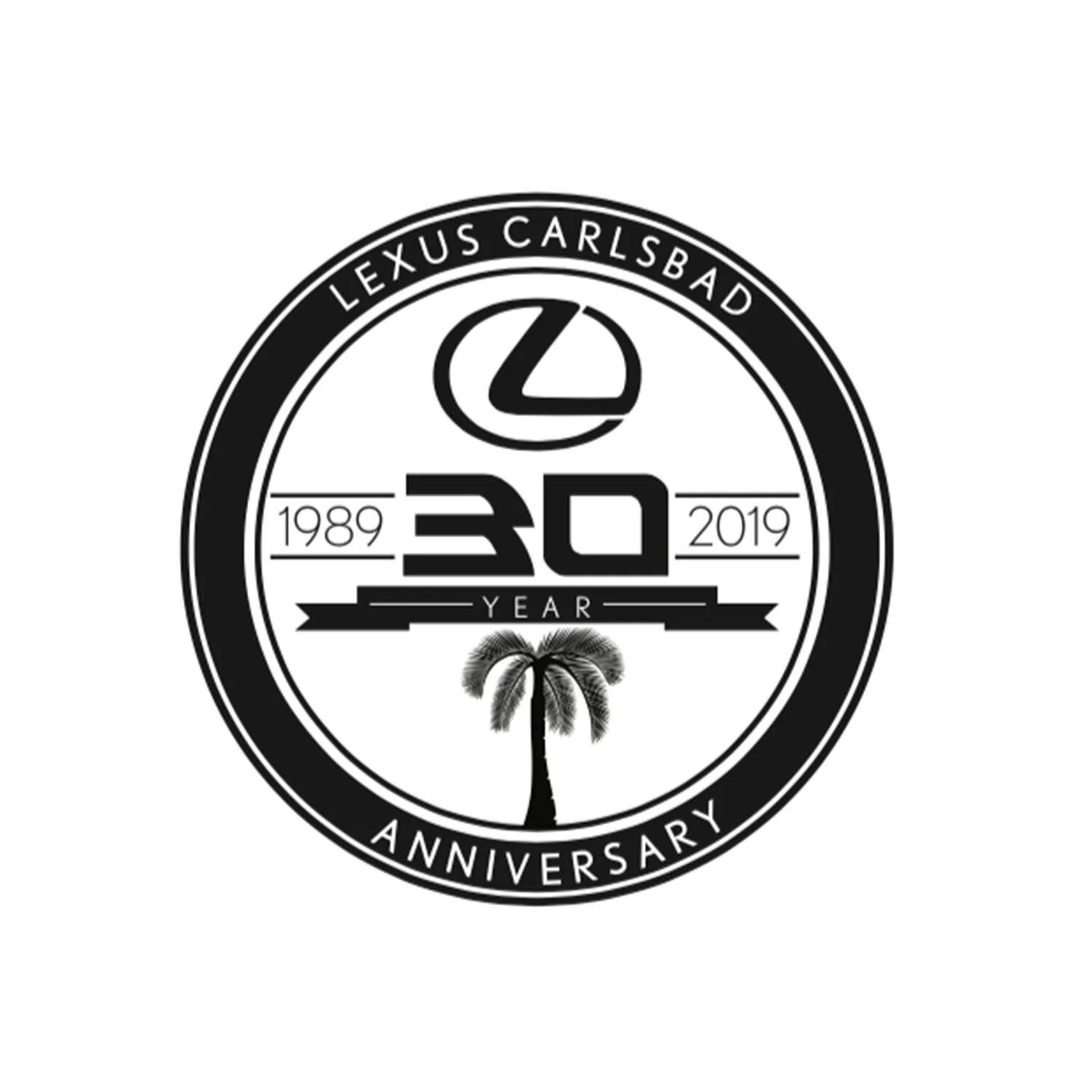 Lexus Carlsbad 30th logo (2019)