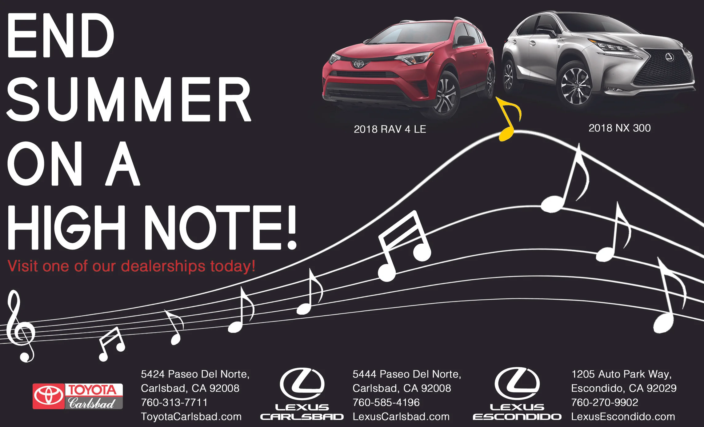 TGIF Carlsbad Jazz Concerts Print Ad 2018