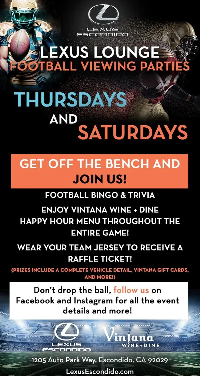 Lexus Escondido Football Party Email Campaign 2018