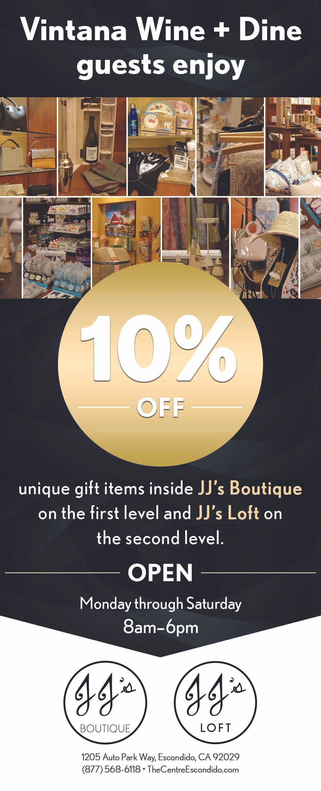 JJ's Boutique and Loft Check Card for Vintana