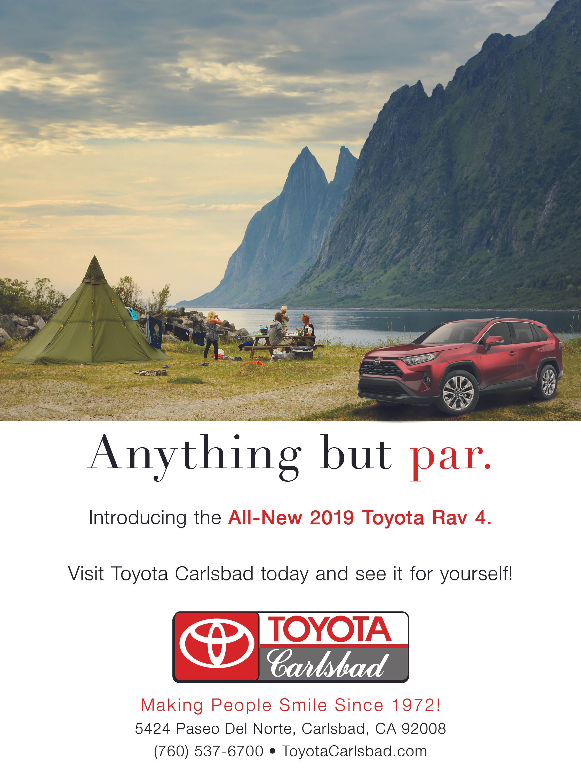 Toyota Carlsbad Golf Ad April 2019