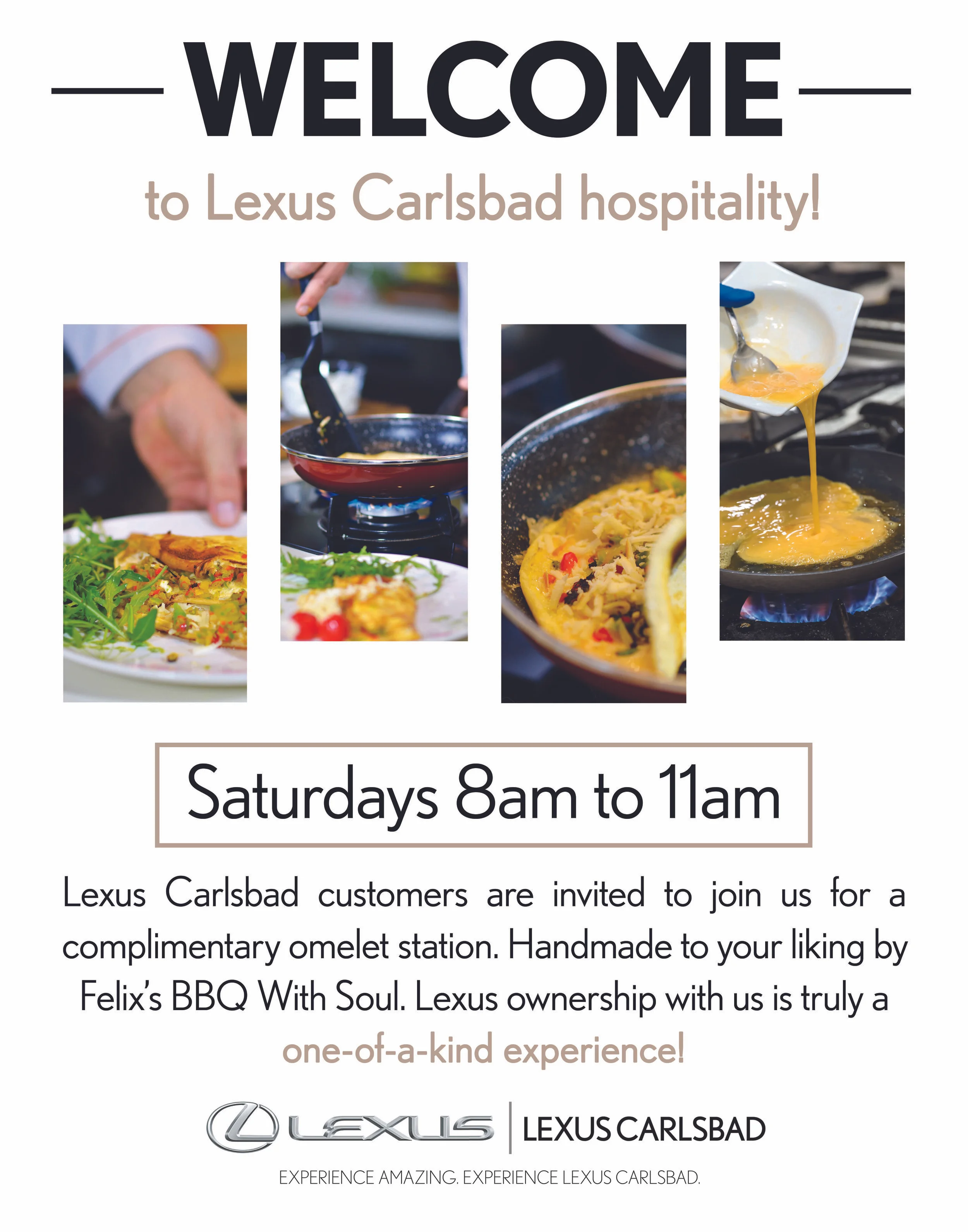 Lexus Carlsbad Omelet Poster 22x28