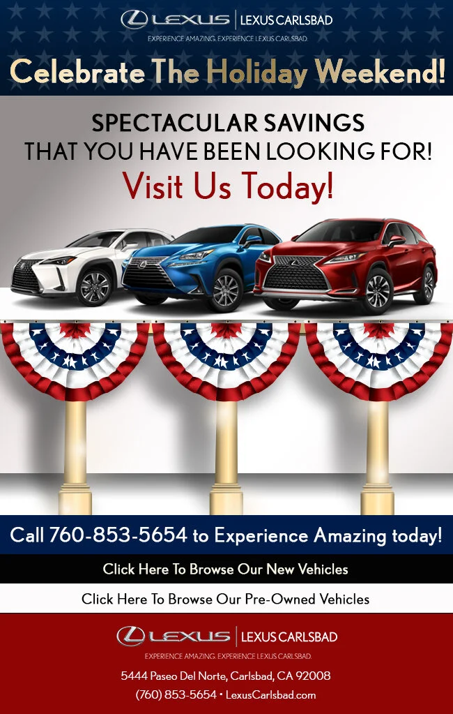 Lexus Carlsbad Patriotic Email Campaign 2020