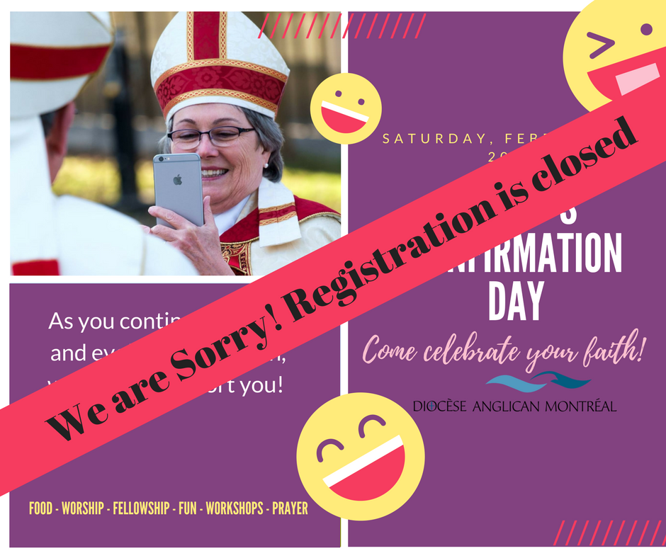 Bishop's Confirmation Day Registration is closed