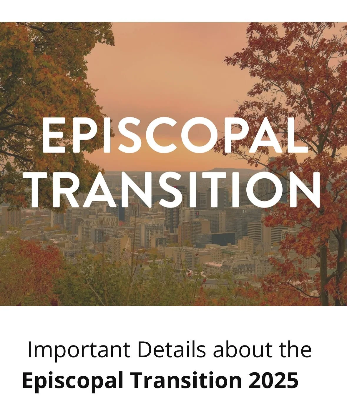 Link in bio for full Episcopal Transition details &amp; to request Consecration tickets