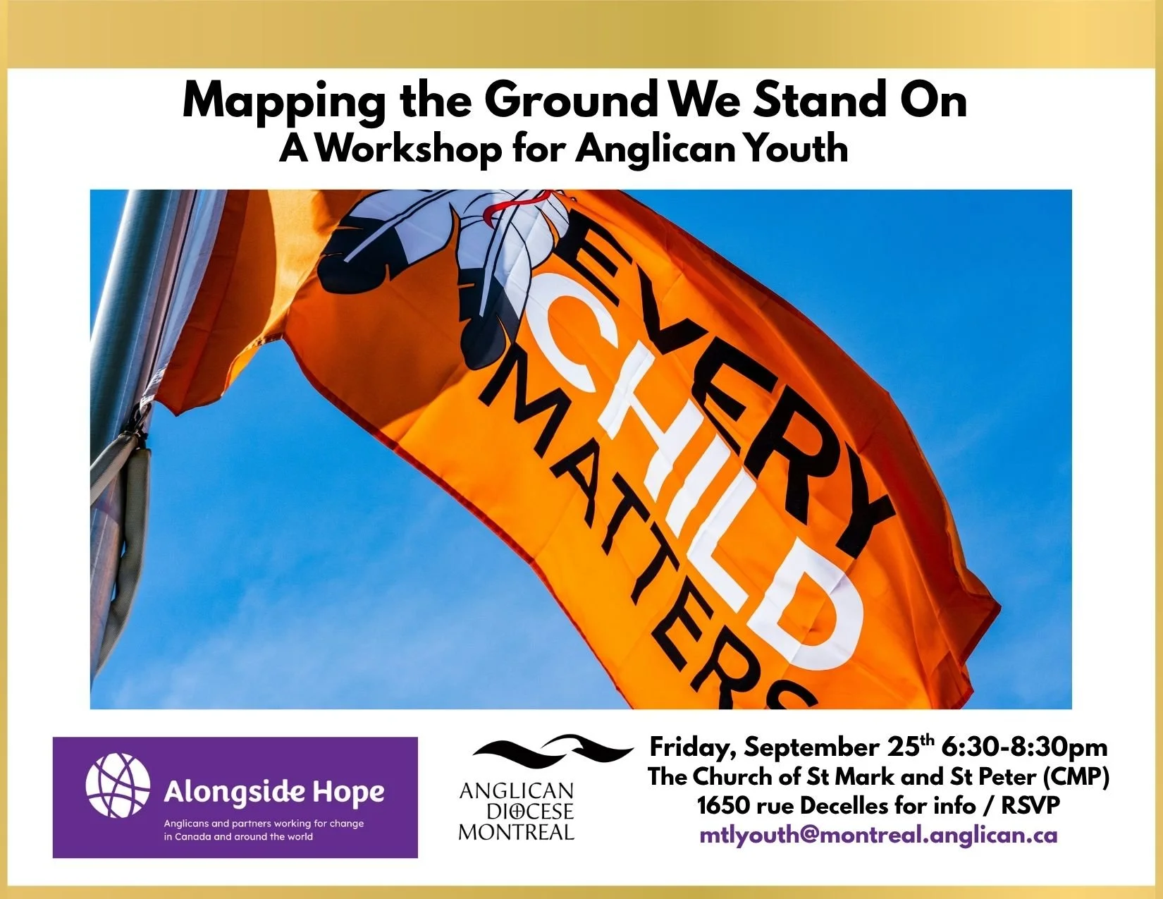 Diocesan Youth Workshop in support of Indigenous Reconciliation this Fall