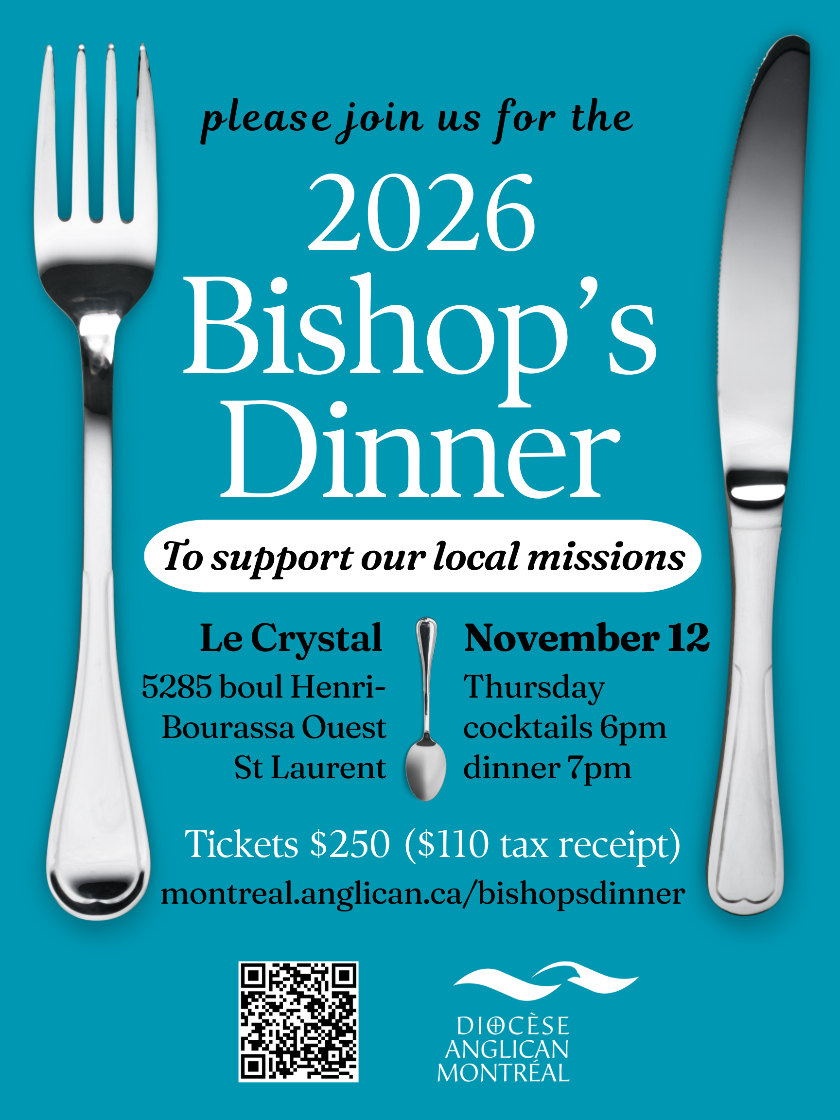 Please join us for the Bishop's Dinner (to support our local missions)