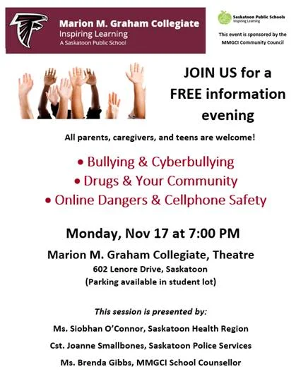 Free information evening at Marion Graham