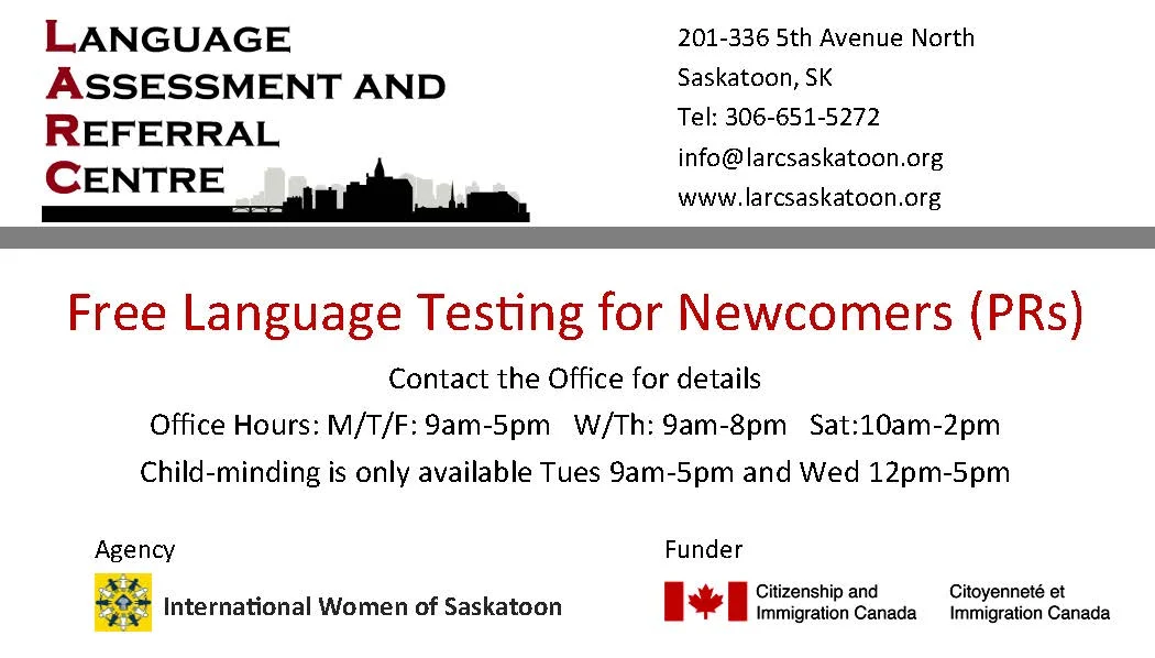 Free Language Testing for Newcomers 
