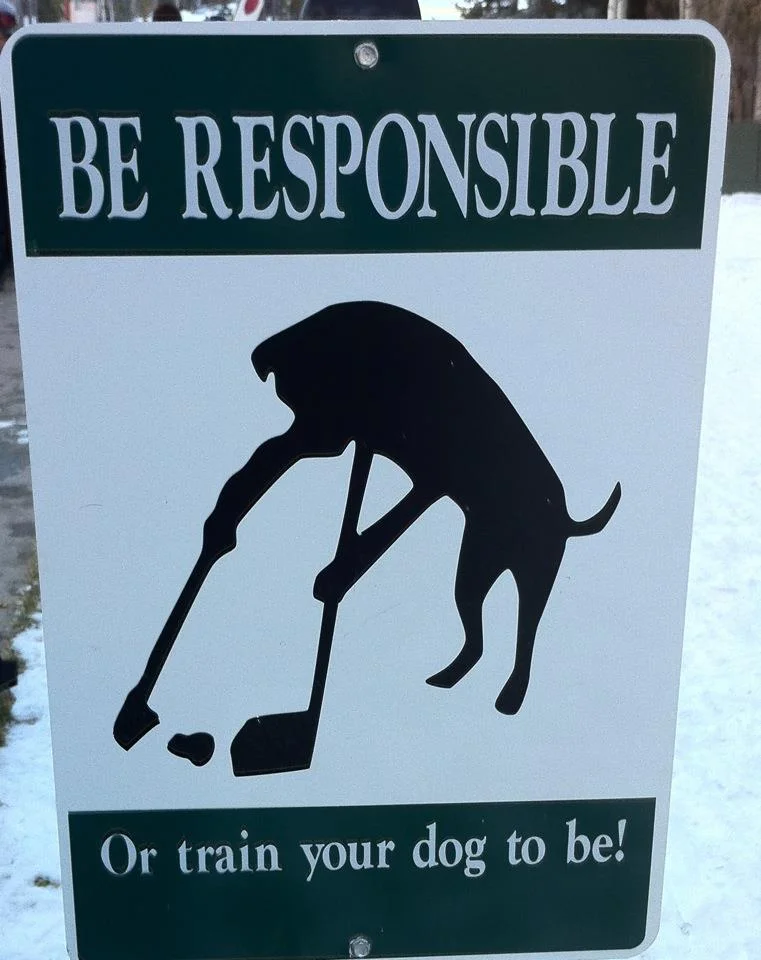 Here's the scoop, pick up after your pet! 