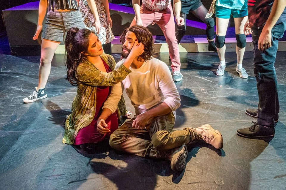 Studio artist, Hannah Sapitan, with Morgan Mallory in the Stumptown Stages production of Jesus Christ Superstar