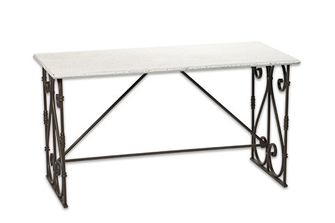 WHITE AND GRAY TABLE