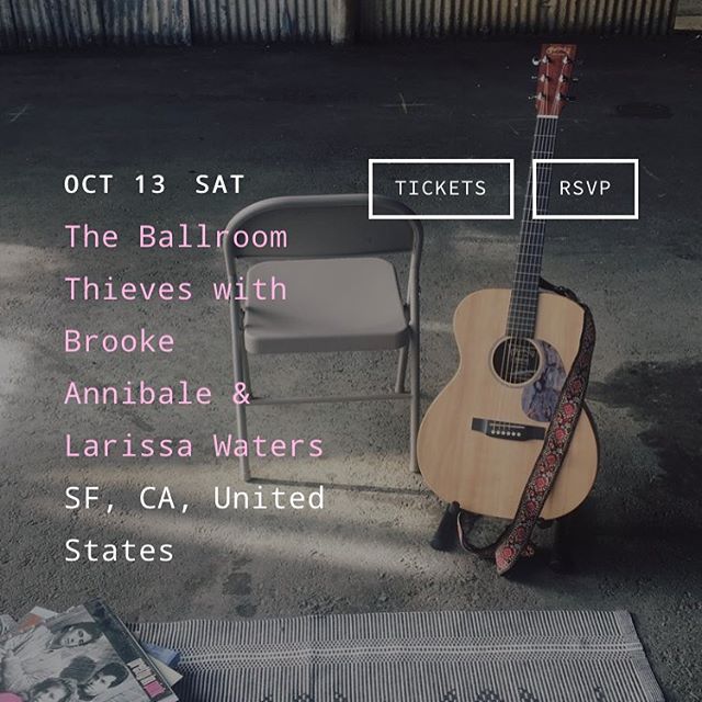 Didn't make it to Bottom of the Hill on Friday? Did make it and can't wait for the next one?? Well, you're in luck: I'll be back next month opening an amazing night of music with @ballroomthieves and @brookeannibale. Tickets on sale (link in bio) so 