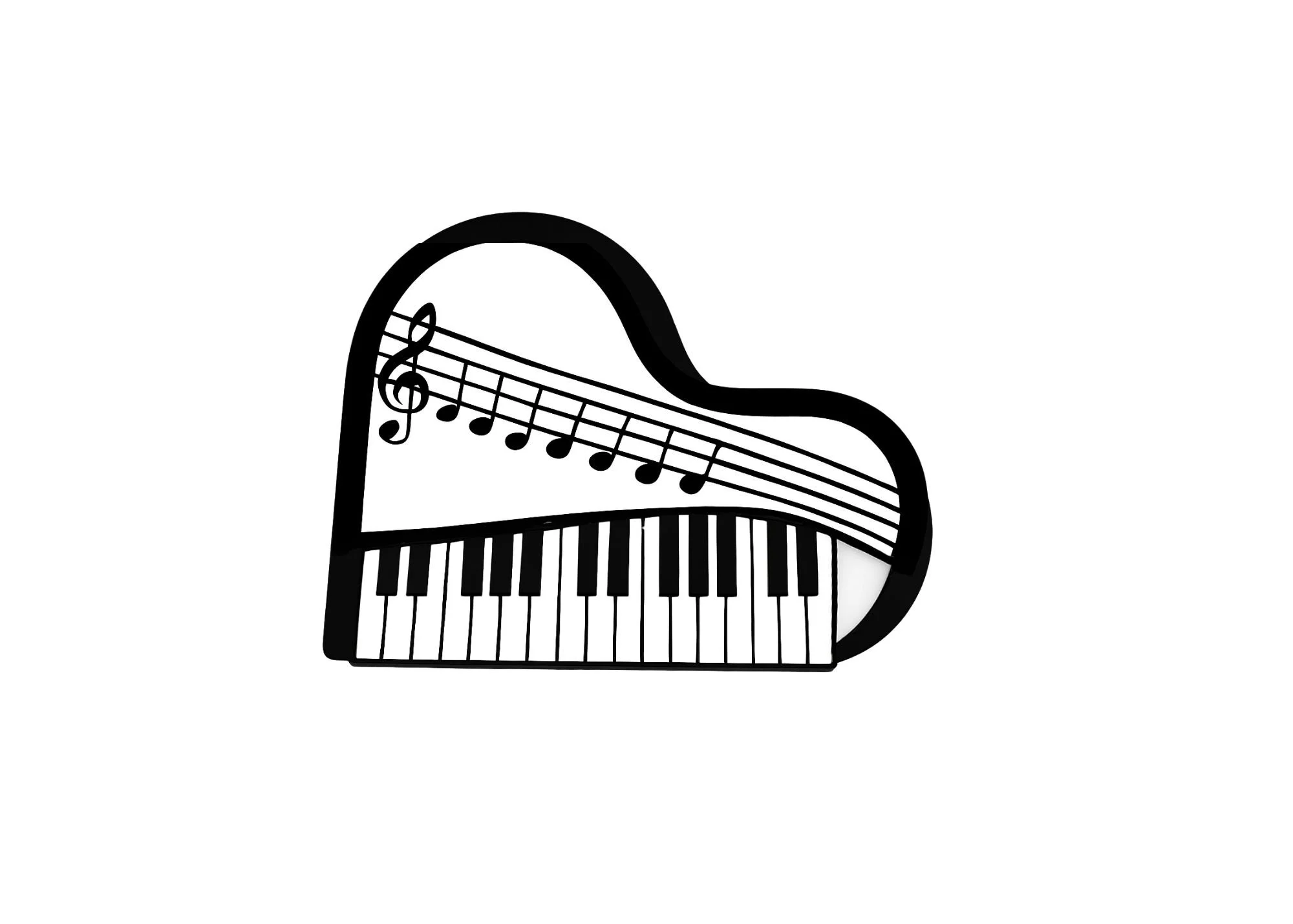 Piano For Kids Piano Die Cut Business Card-3.jpg