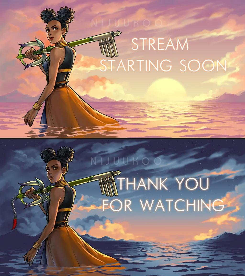 Splash screen commission for Twitch streamer.