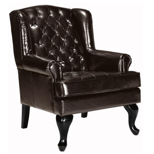 Tufted Wing Chair Color - Dark Brown.jpg