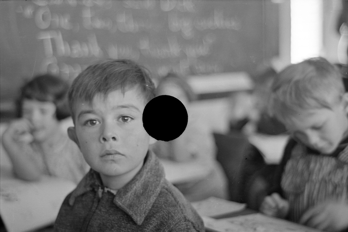  Pupil in rural school. Williams County, North Dakota. November, 1937 