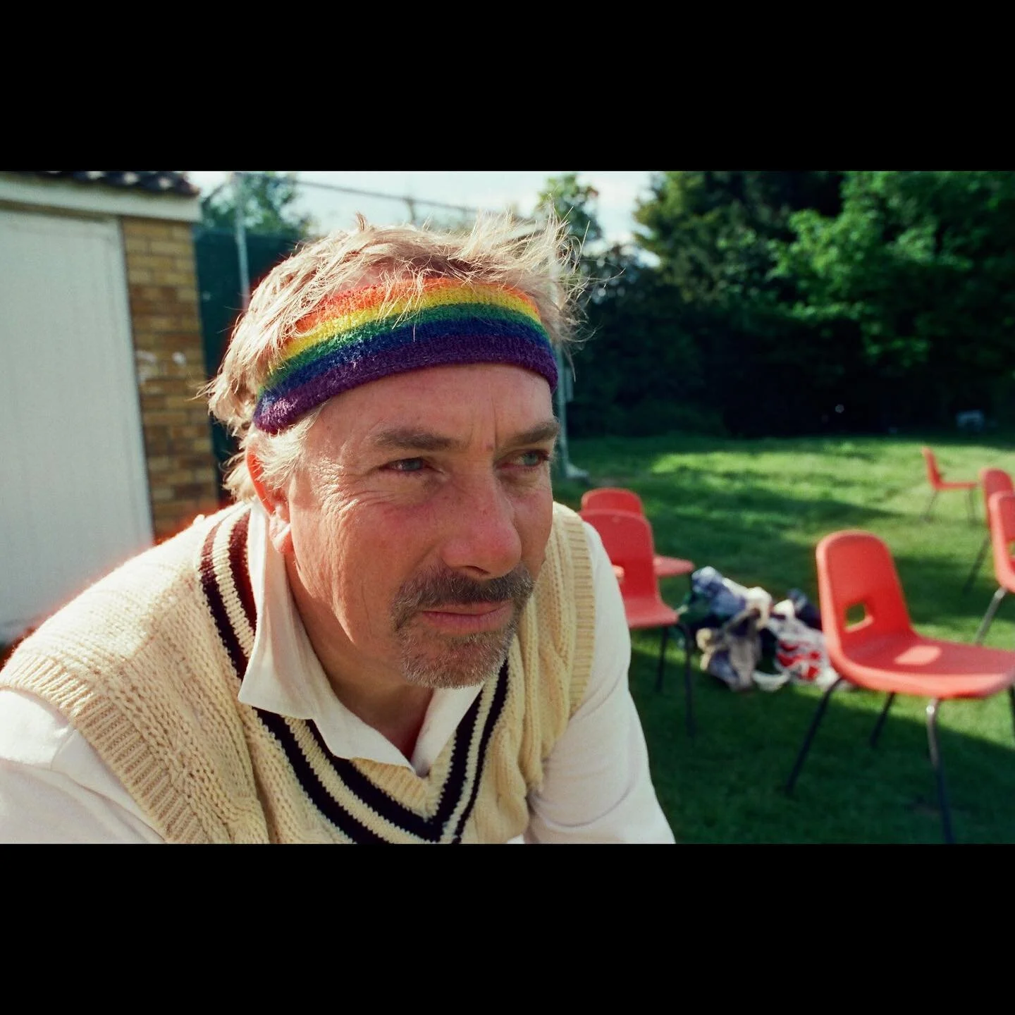 Fleet Street Strollers. Vs Warfield. Part I. 

Filmed on #cinestill800t 
Dev. &amp; Scanned by @artfuldodgersimaging 

#photography #film #filmisnotdead #dop #35mm #shootfilm #staybrokeshootfilm #cinematographer #cricket #light #shadow #colour