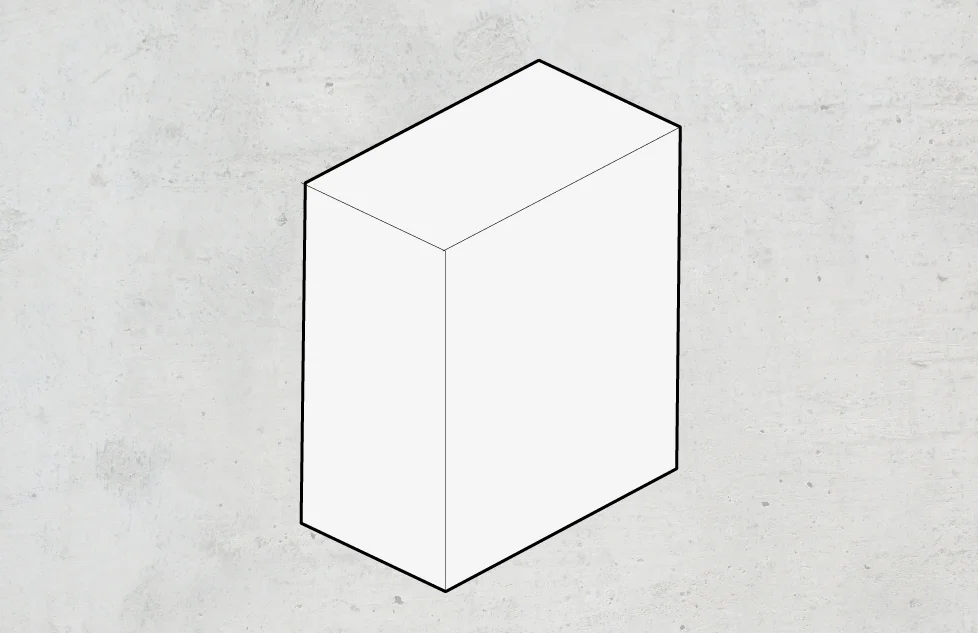extruded building footprint