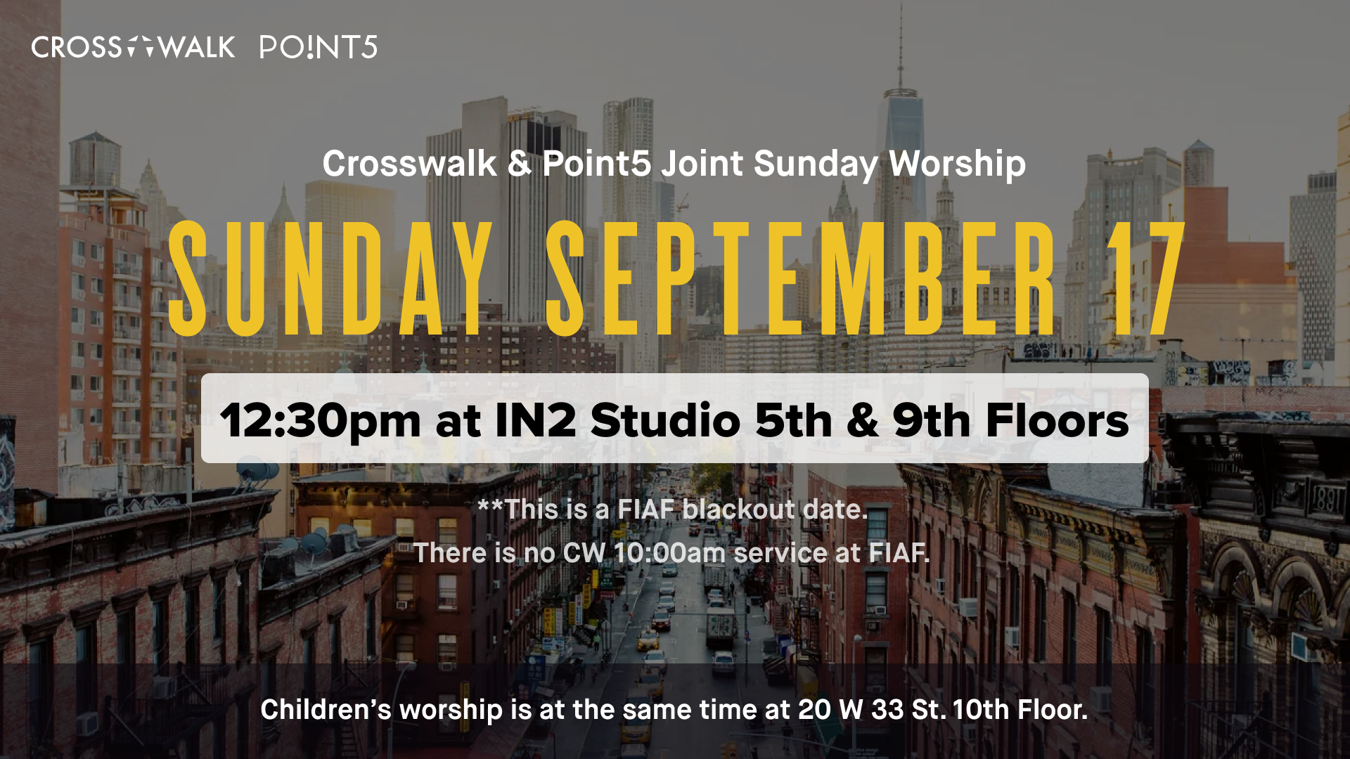 Crosswalk &amp; Point5 Joint Service