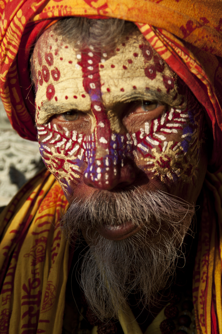 Nepal, A Sadhu near Pashupatinath temple. 