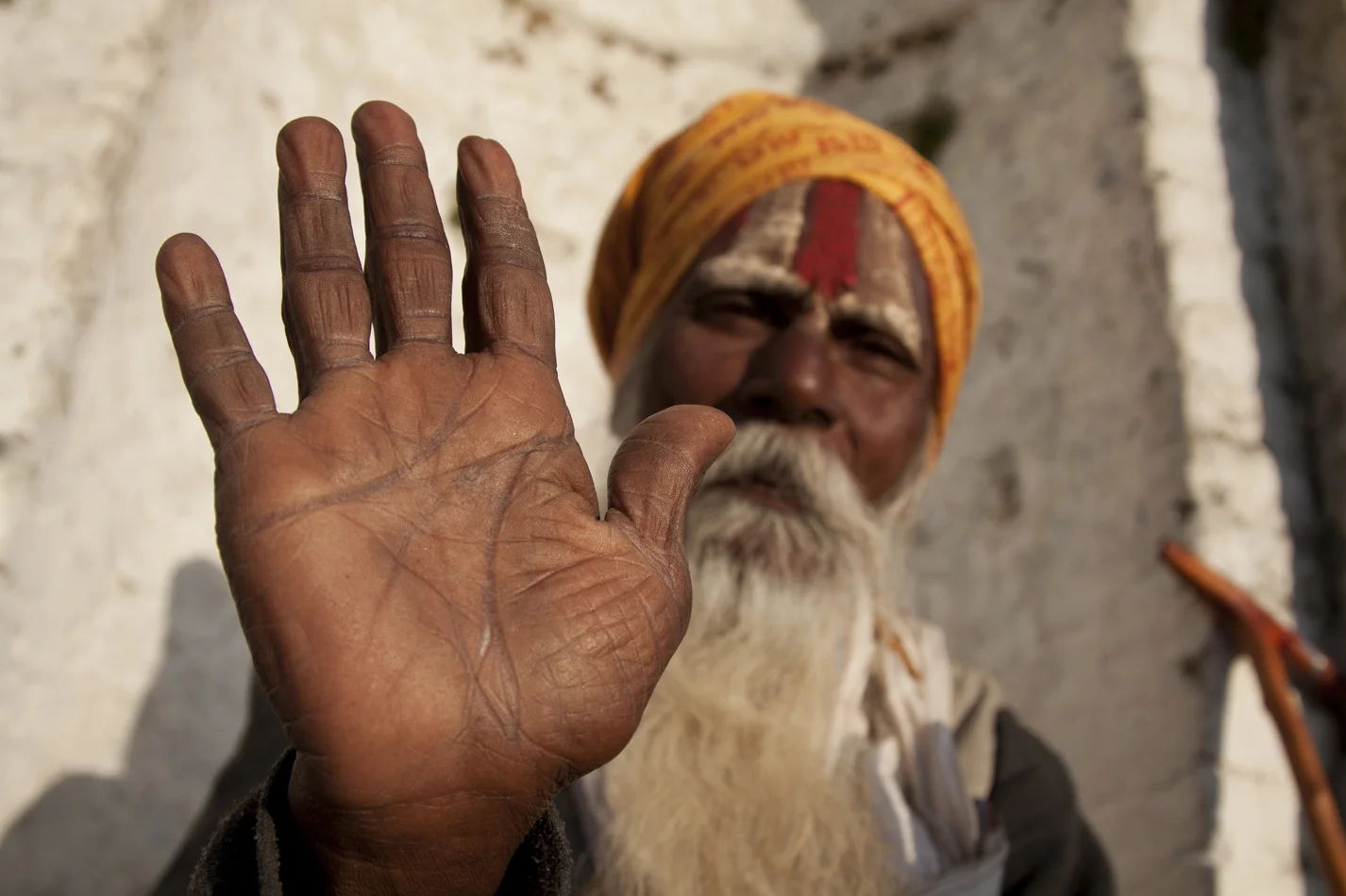  Nepal, a Sadhu near Pashupatinath temple. 