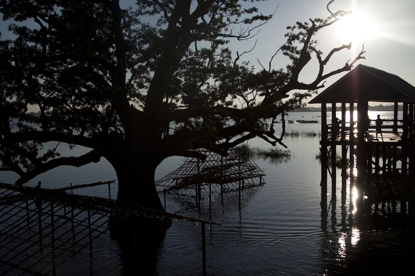  Burma, from U Bein bridge. 