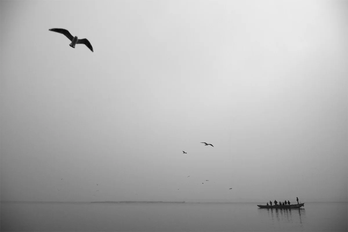  India, Varanasi, Ganga river 