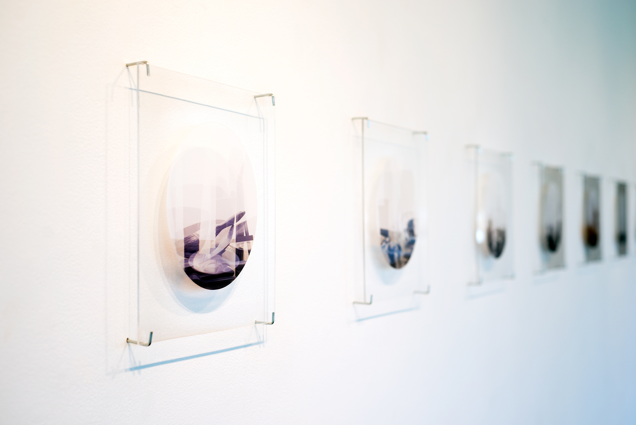 Installation view of the images. 