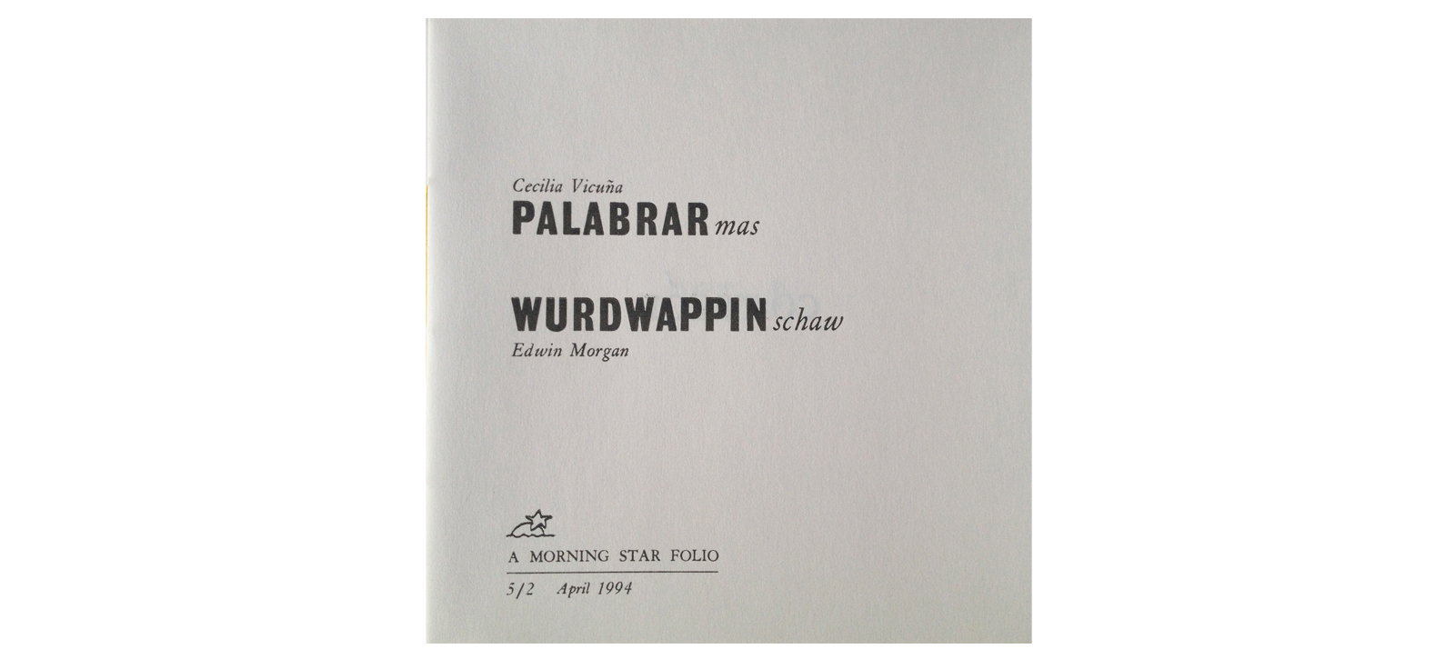 PALABRARmas / WURWAPPINschaw (1994)