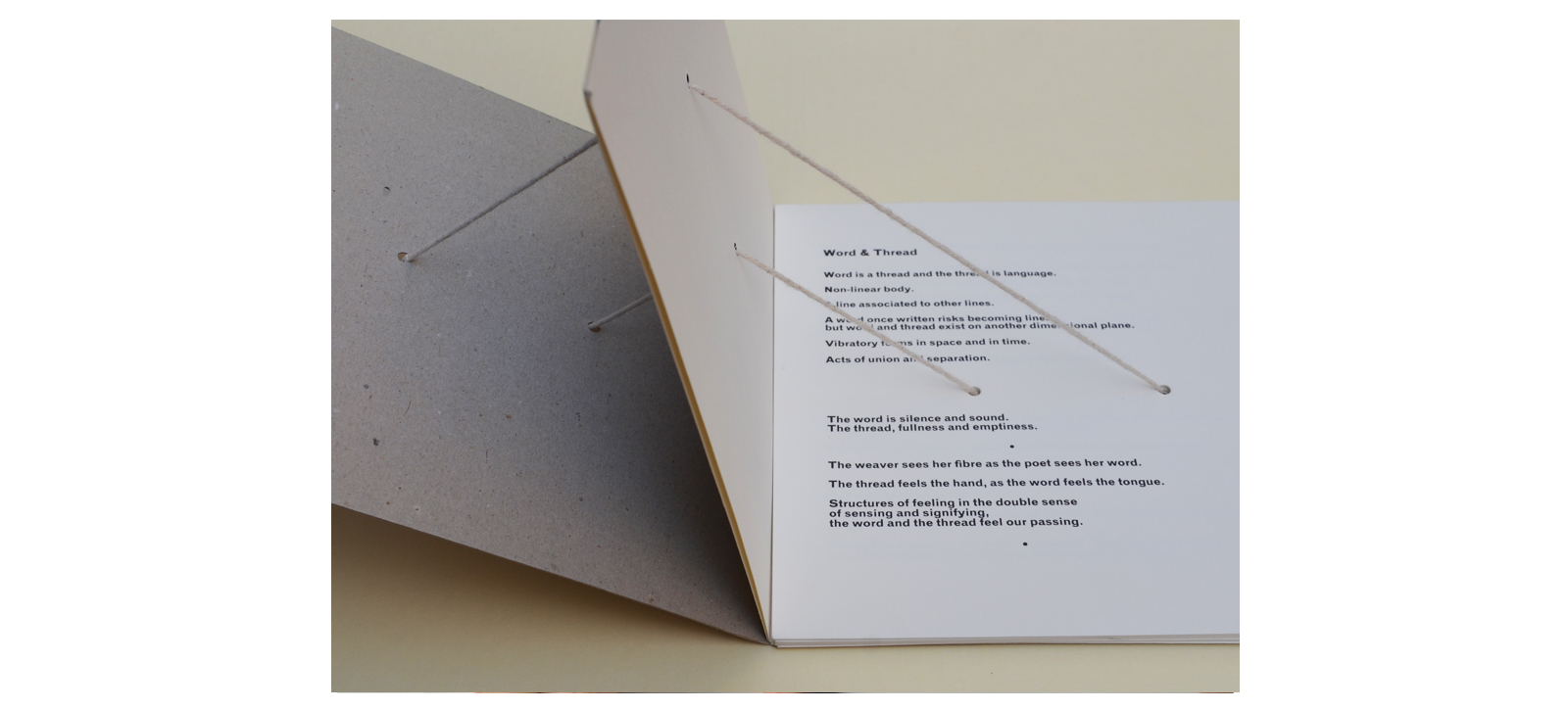 detail from Palabra e Hilo / Word & Thread (1996)