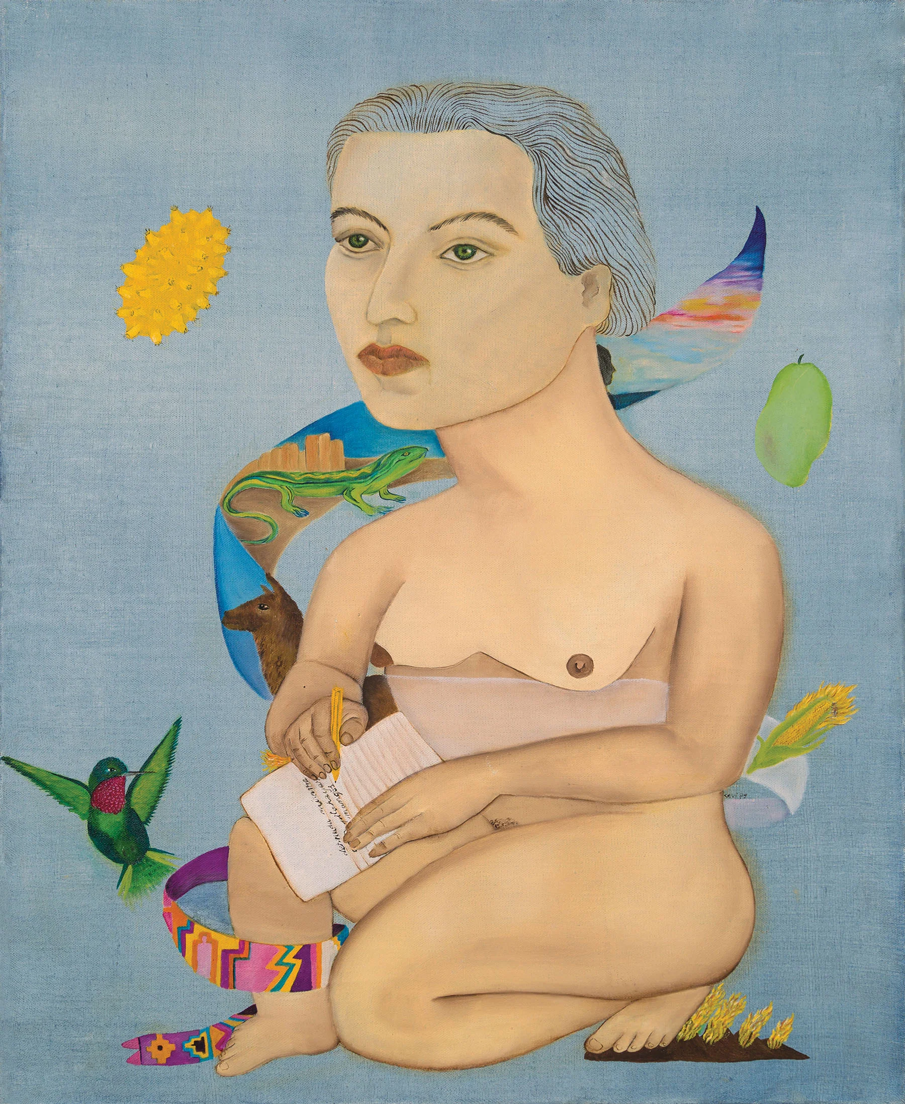 Gabriela Mistral, Óleo sobre tela, Cecilia Vicuña, 1979