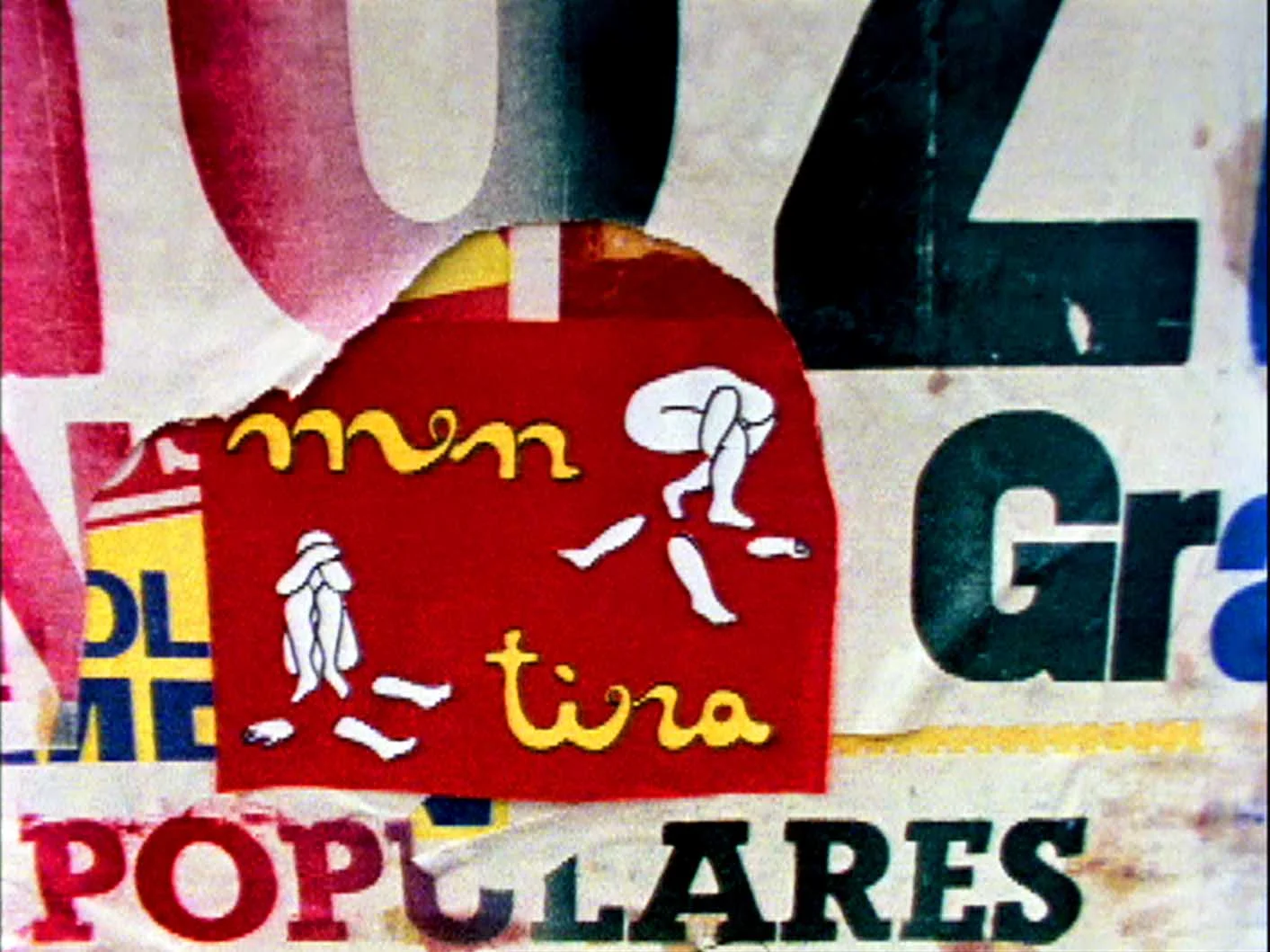 Film Still from the movie Palabrarmas by Cecilia Vicuña, Bogotá, Colombia, 1980