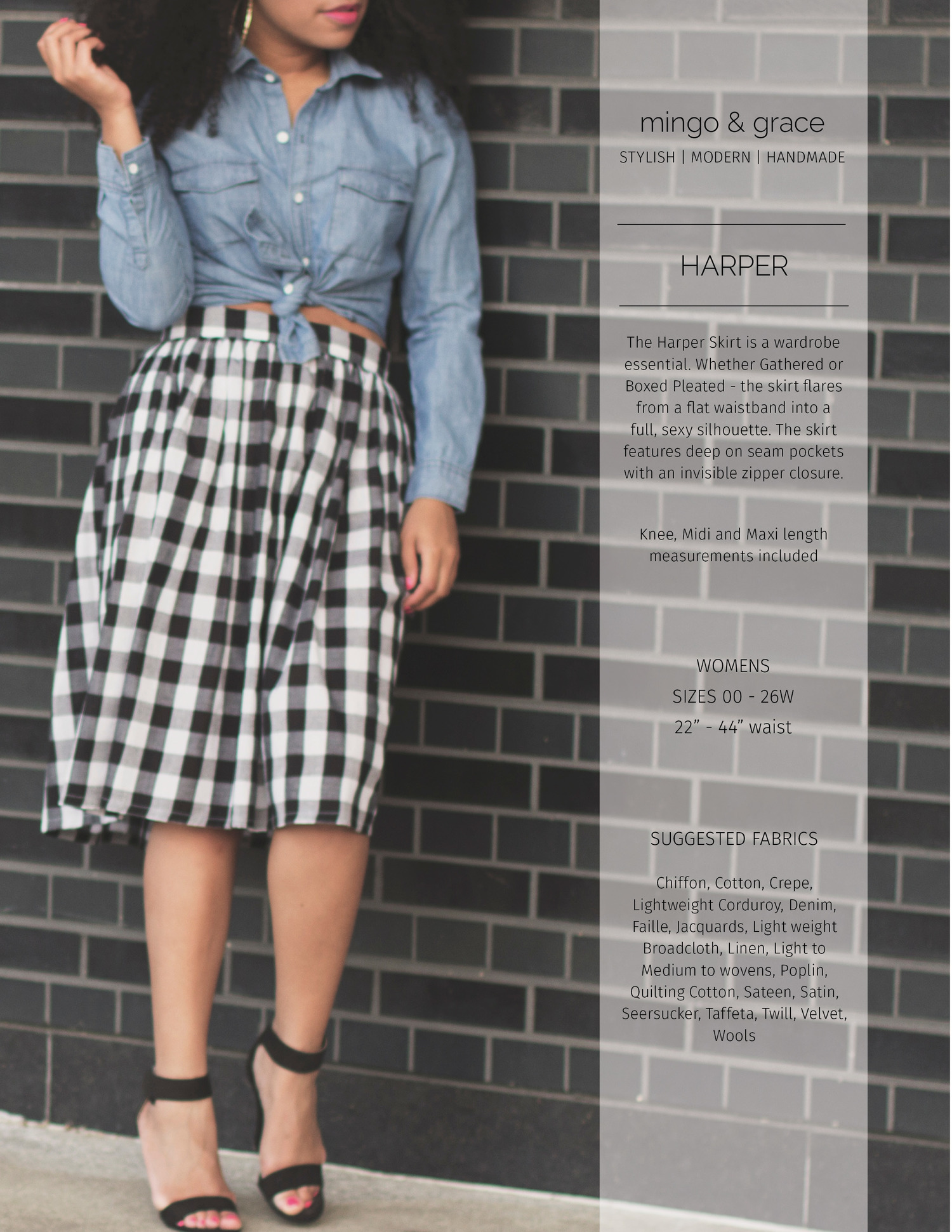Pattern - The Anywhere Skirt! - for Women + Teens + Girls - MADE