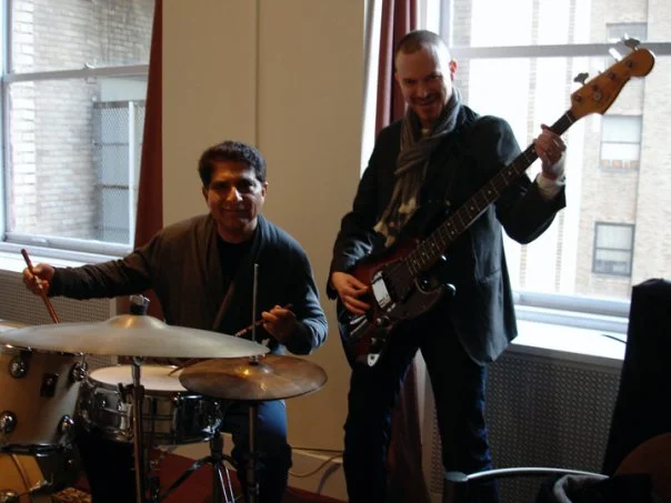 Deepak Chopra on the drums.
