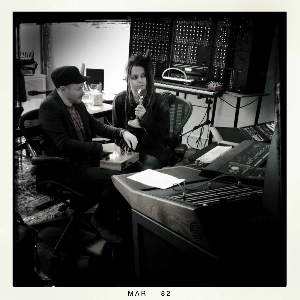 In the studio with Duke Special.