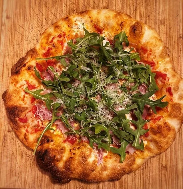 Here&rsquo;s a delicious pizza my wife @angelaprout and I made last week. There&rsquo;s a pretty funny video on my blog that captures the whole ordeal. While I appreciate Angela&rsquo;s willingness to learn, her dough handling skills need some seriou