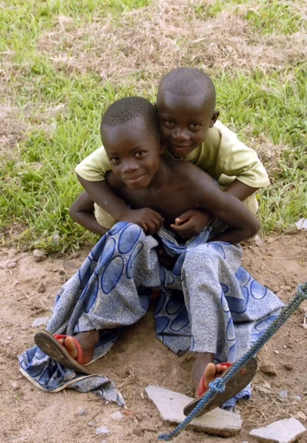 This little boy found help for his brother's pneumonia at a Yonkofa-supplied clinic.
