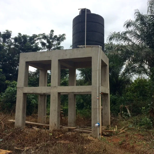 Water towers like this, can hold four tanks, and help bring water to an entire village, rather than just the clinic. Unto the Least of His is providing the expanded tower and tanks for Kordjour.