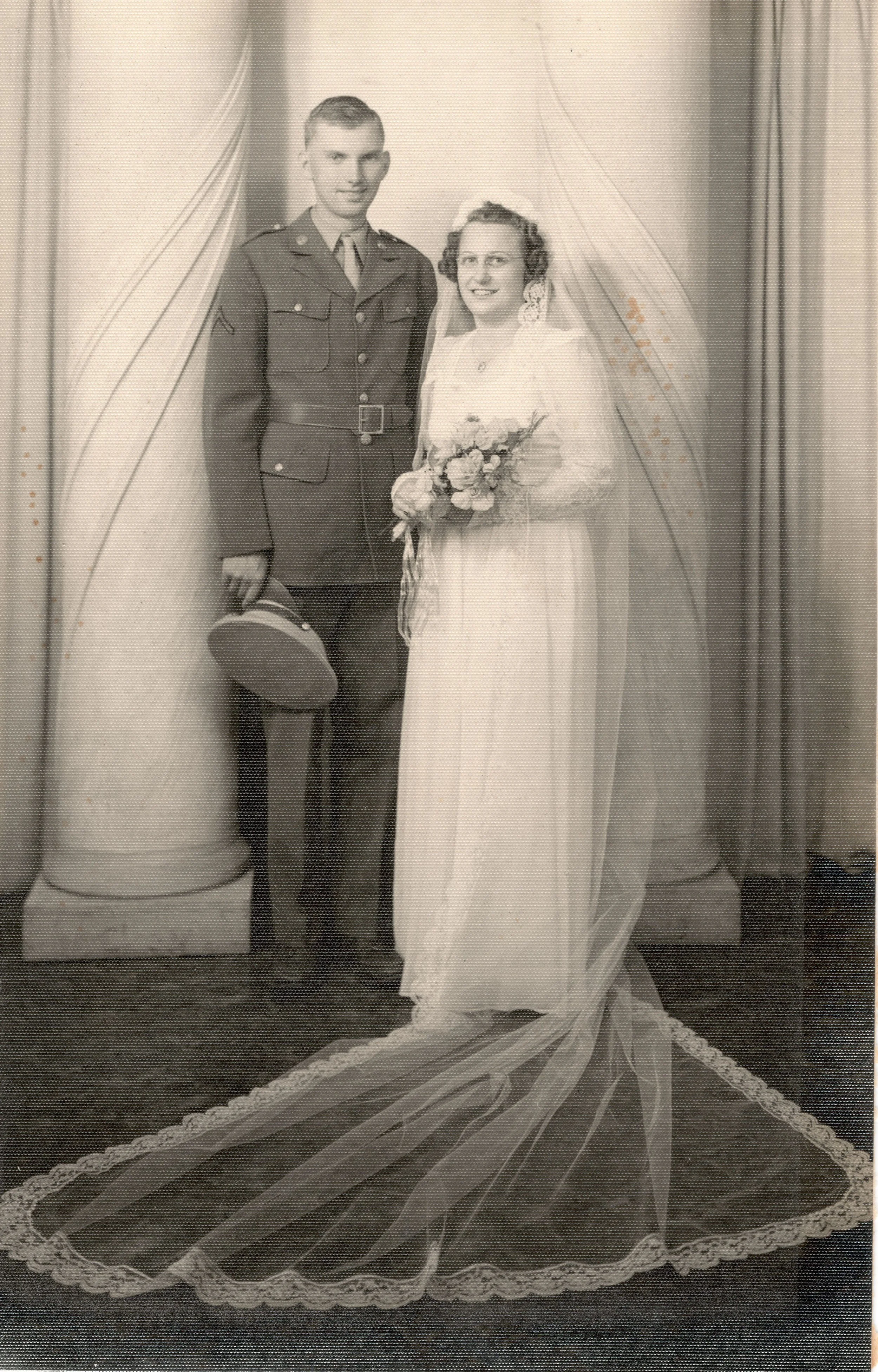Kermit and Evelyn Brekke on their wedding day, La Crosse County Historical Society 